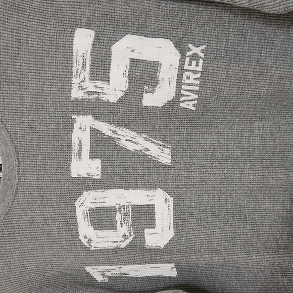 Avirex 1975 Crewneck Sweater Cotton Blend blokecore Bikercore Medium y2k - Picture 2 of 7